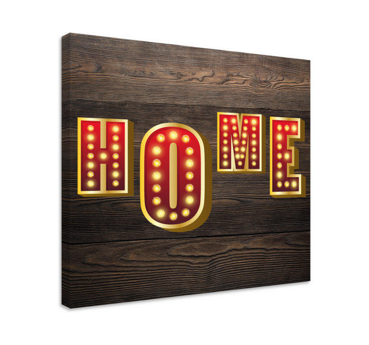 Tableau citation enseigne lumineuse maison - TenStickers