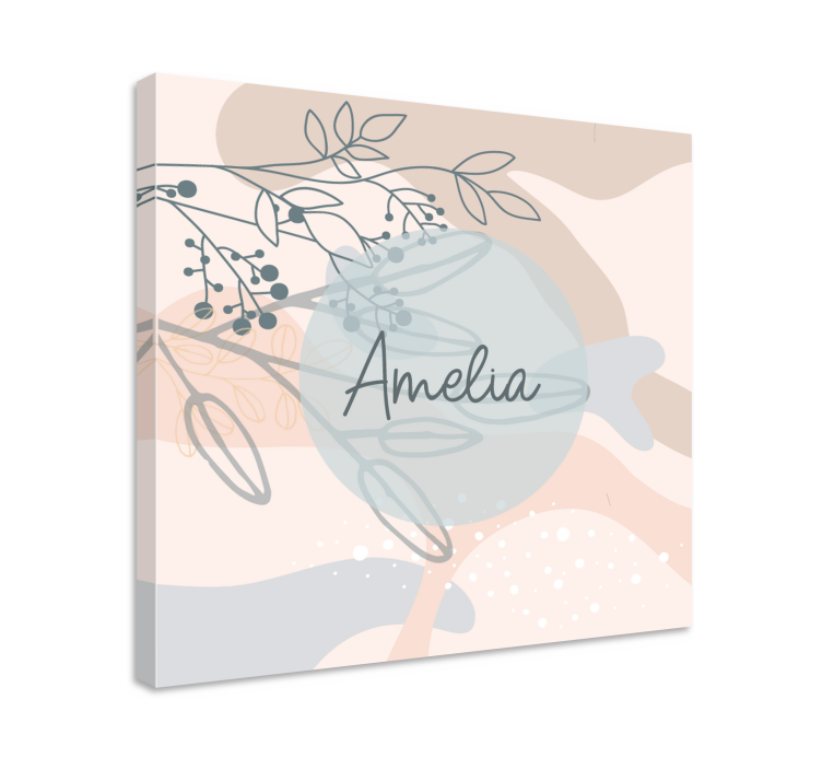 Tableau personnalisé impression personnalisée d'amelia - TenStickers
