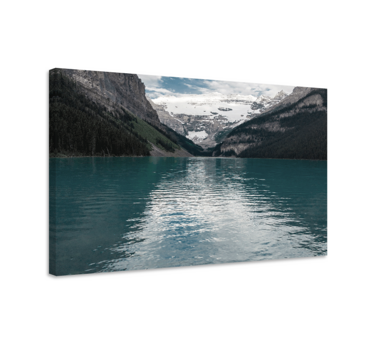 Tableau 3d Rivière de paysage de montagne 3d - TenStickers