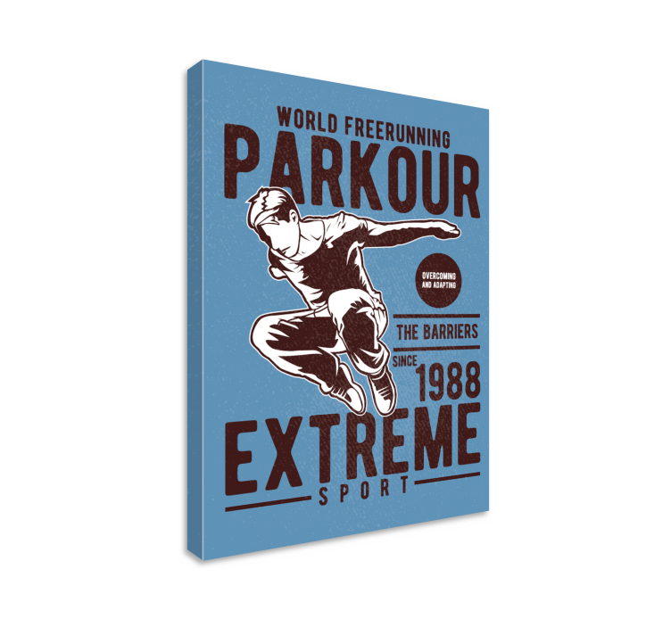 Tableau sports Parkour vintage - TenStickers
