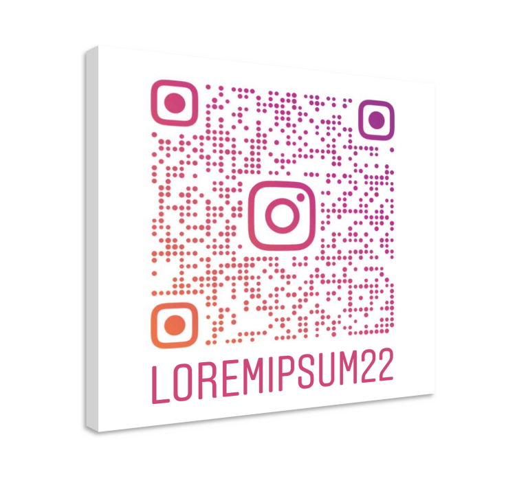 Tableau personnalisé code QR Instagram personnalisé - TenStickers