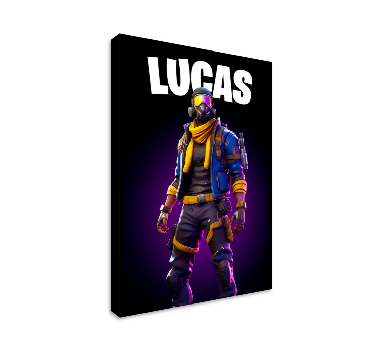 Cadre jeux vidéo guerrier aux lunettes de soleil - TenStickers