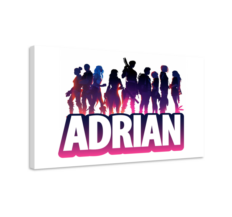 Cadre jeux vidéo silhouette de personnages épiques - TenStickers