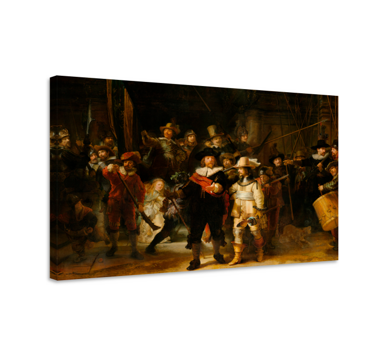 Tableau art la Nuit Veille de Rembrandt - TenStickers
