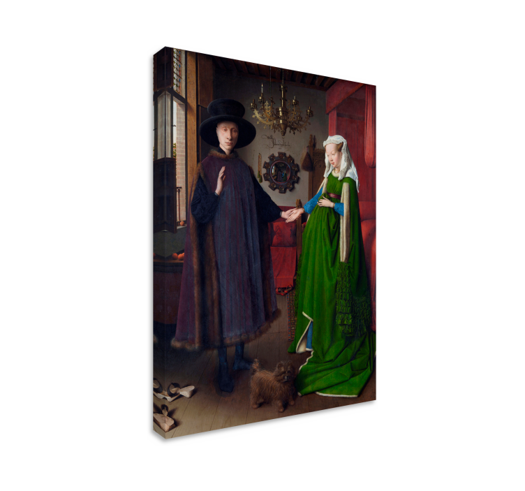 Tableau art le Portrait Arnolfini est une peinture à l'huile de J - TenStickers