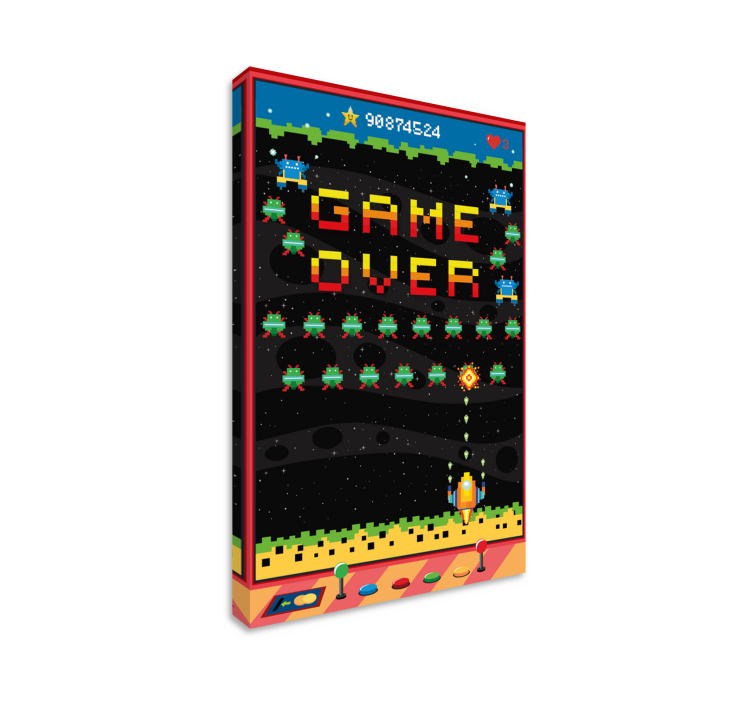Cadre jeux vidéo Écran d'arcade 8 bits - TenStickers