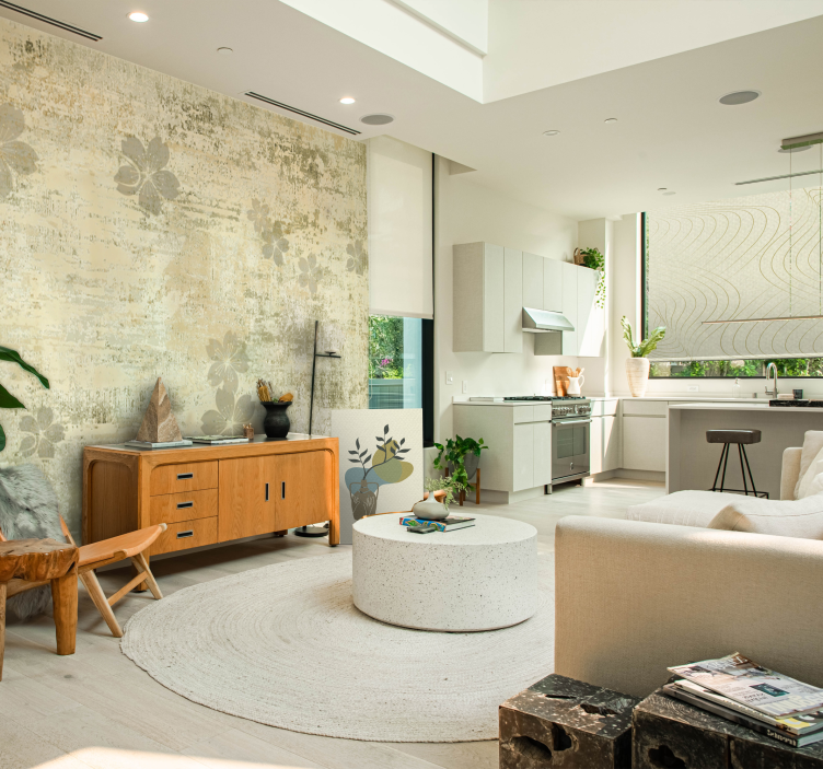 Tableau fleurs et plantes vase avec feuillage - TenStickers