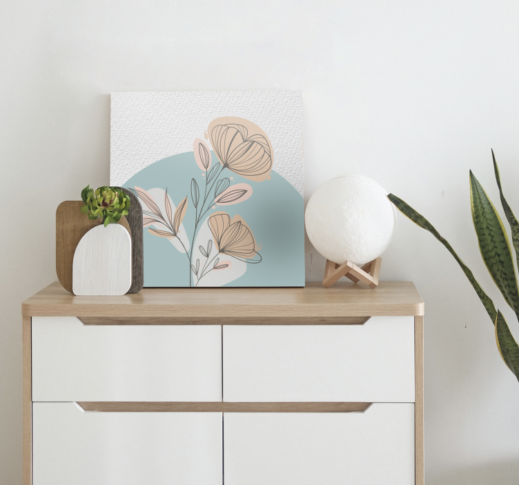 Tableau fleurs et plantes arrangement élégant et stylisé - TenStickers