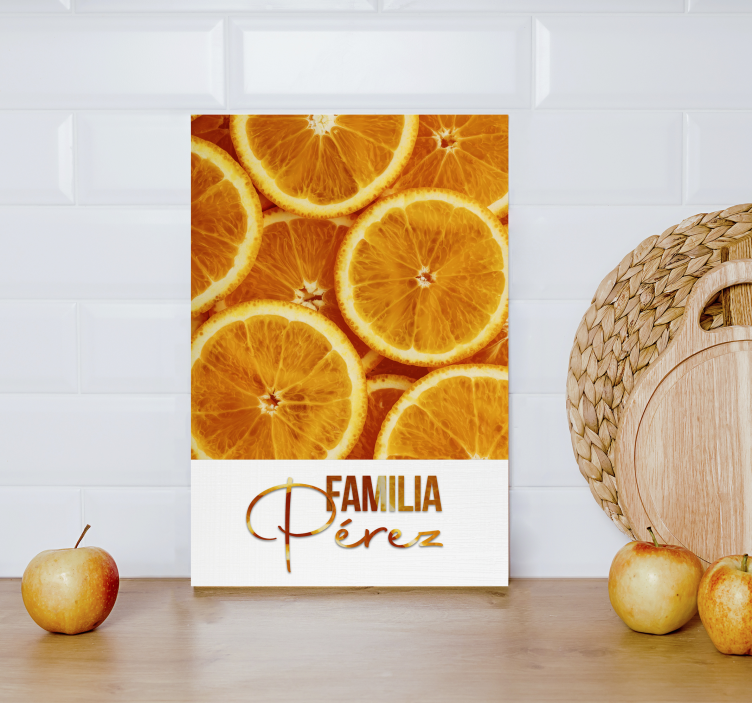 Tableau fruits naranja - TenStickers