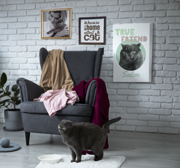 Tableau personnalisé vrai ami de l'animal - TenStickers