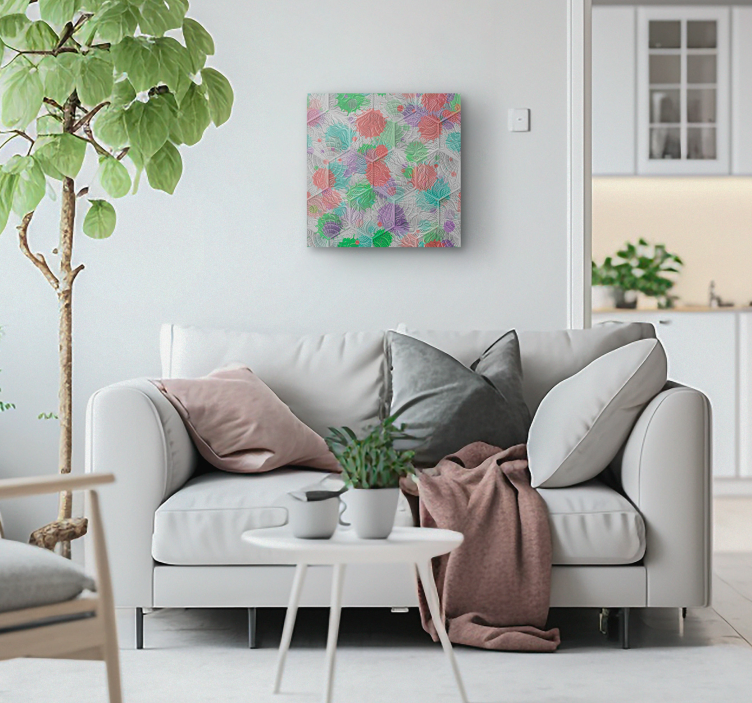 Tableau vintage tuiles teintées de GaudiTuiles teintées de Gaudi - TenStickers