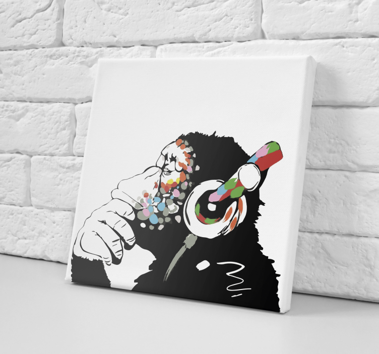 Tableau musique Mono banksy música - TenStickers