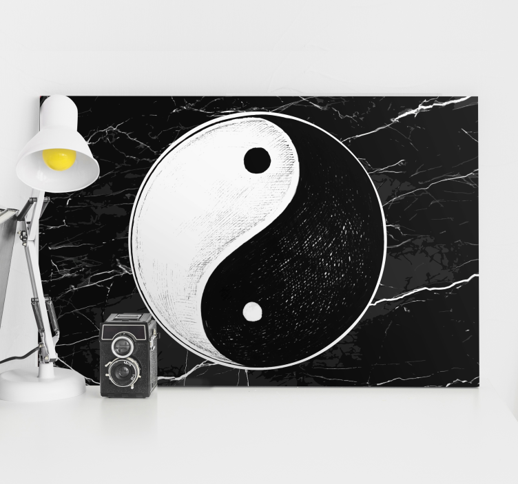 Tableau zen symbole yin yang - TenStickers