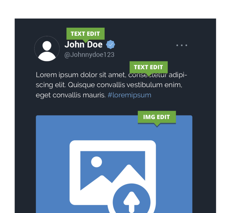Tableau personnalisé x écran twitter - TenStickers