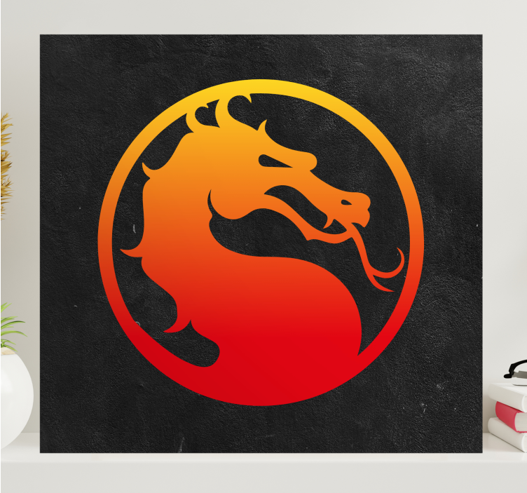 Cadre jeux vidéo mortal kombat dragon - TenStickers