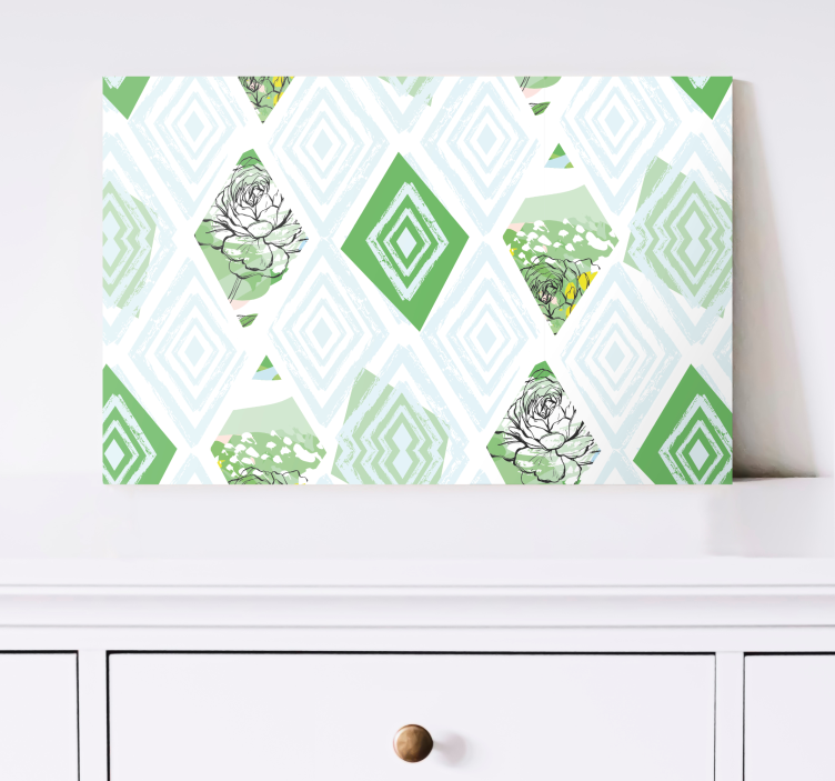 Tableau végétal Fleurs de printemps abstraites - TenStickers