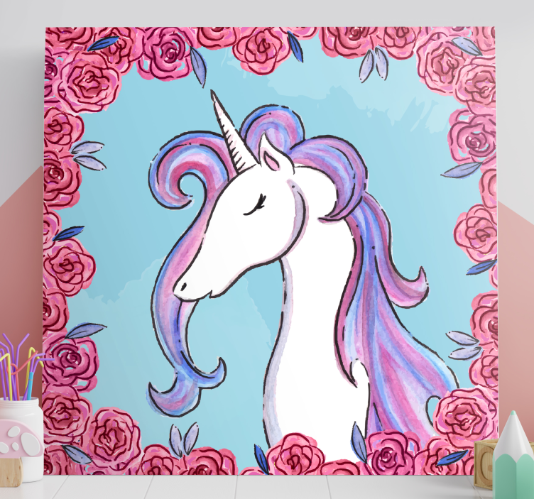 Tableau licorne Licorne tonos lila - TenStickers