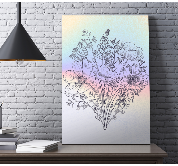 Tableau fleurs Couleur réaliste - TenStickers