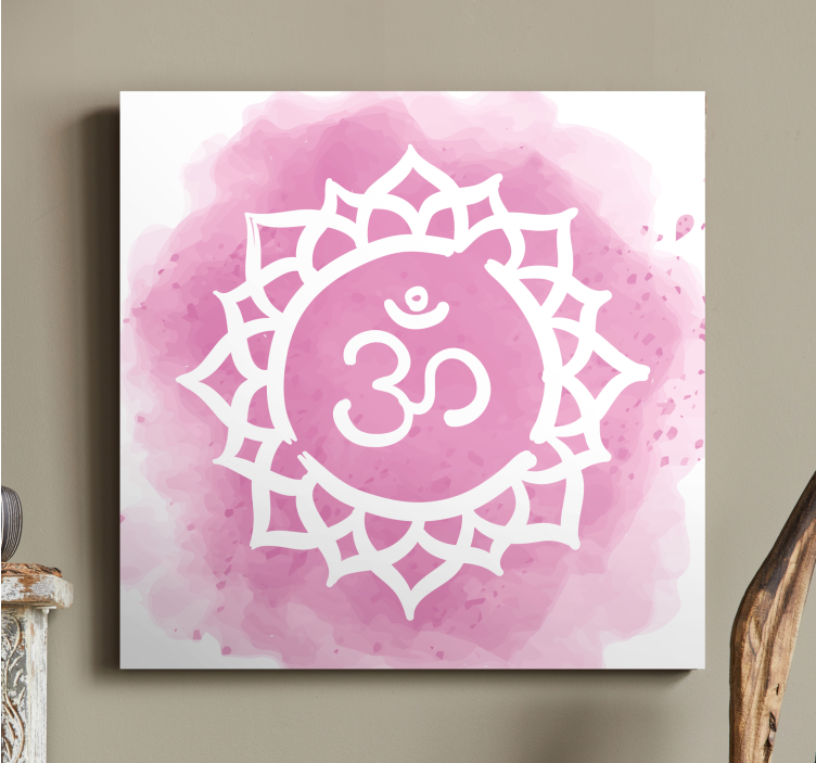 Tableau moderne Beau symbole de chakra couronne - TenStickers