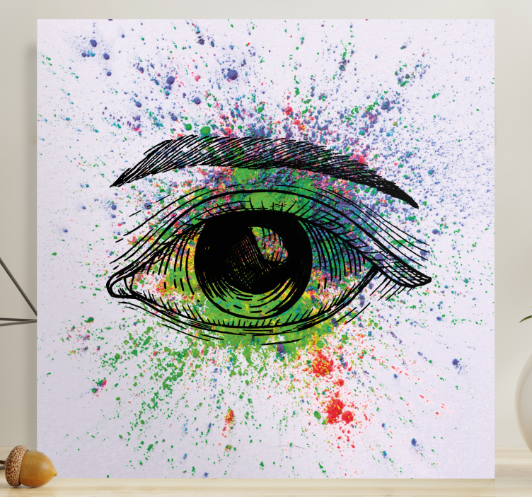 Tableau moderne Yeux colorés abstraits - TenStickers