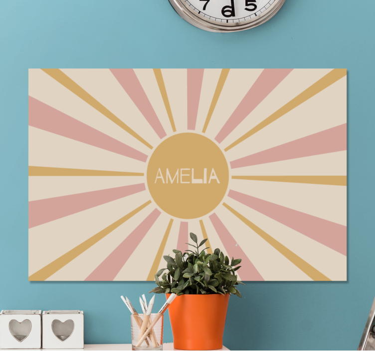 Tableau abc conception de soleil d'amélia - TenStickers
