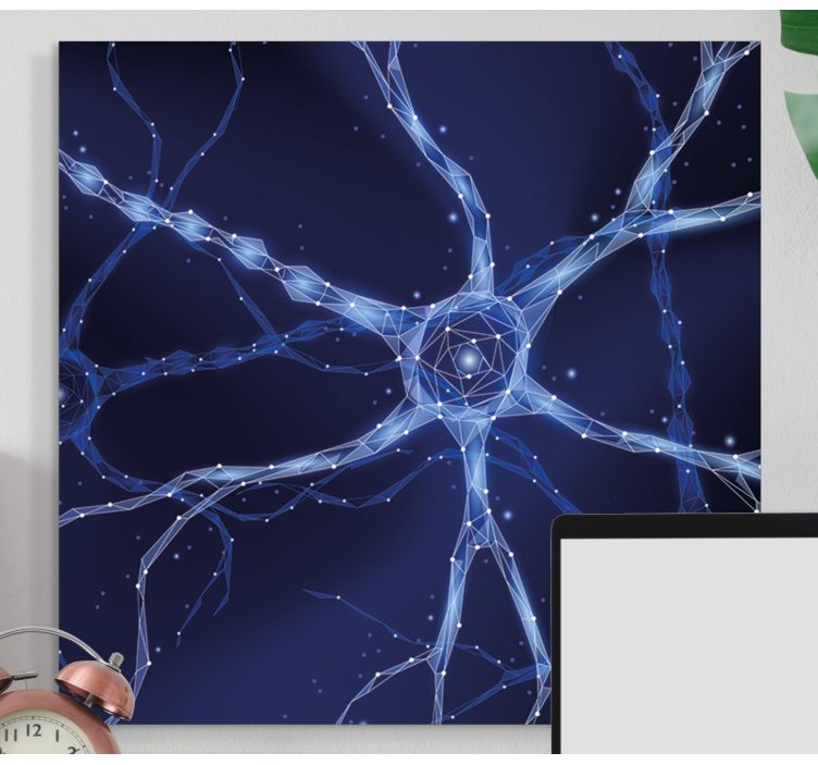 Tableau abstraite Neurones cérébraux - TenStickers