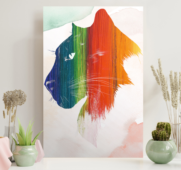 Tableau animal Impression de panthère - TenStickers