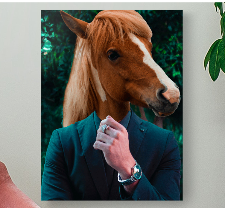 Tableau animal Monsieur cheval - TenStickers