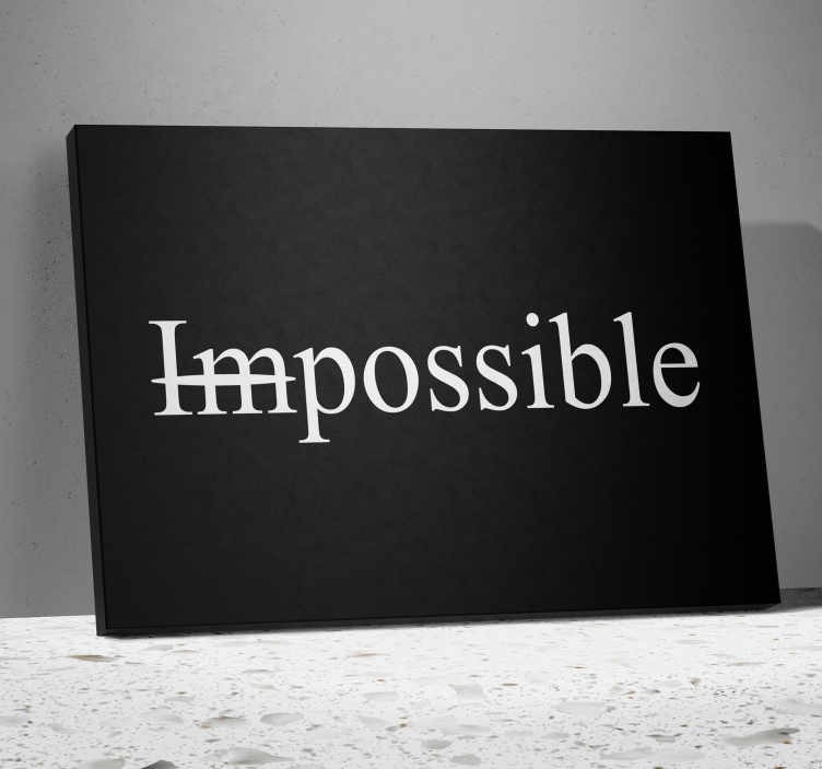 Tableau motivation impossible motImpossible mot - TenStickers