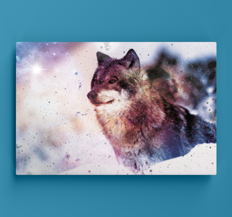 Tableau chiens portrait de loup majestueux - TenStickers