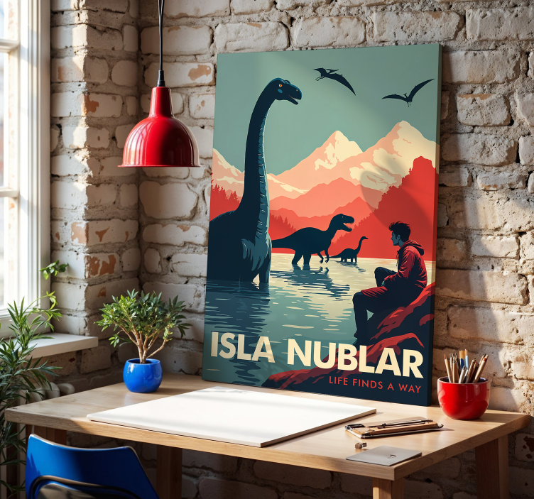 Tableau dinosaures île nublar - TenStickers