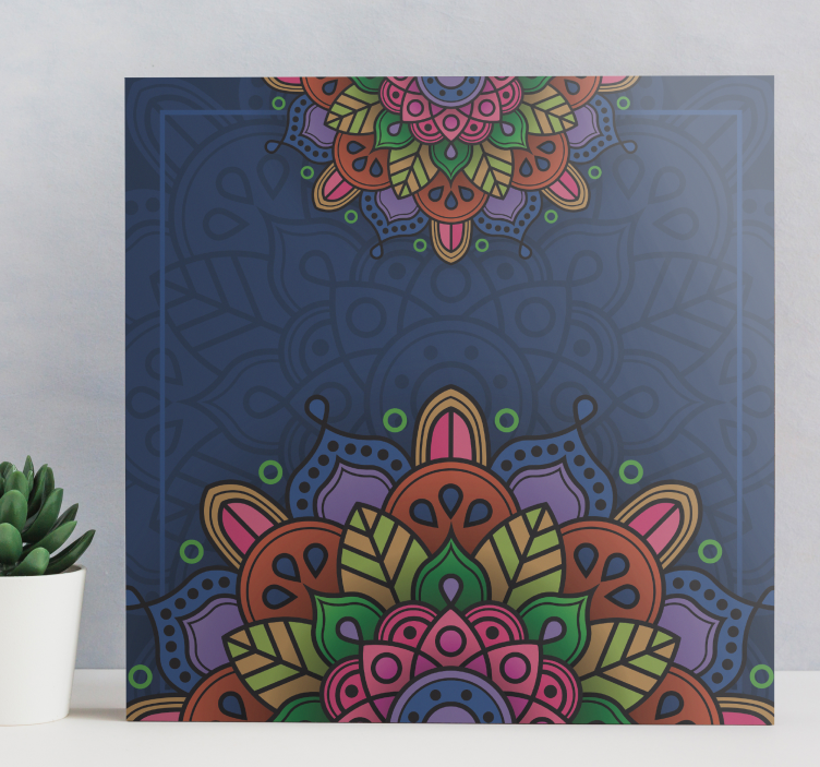 Tableau mandala motif de mandala complexe - TenStickers