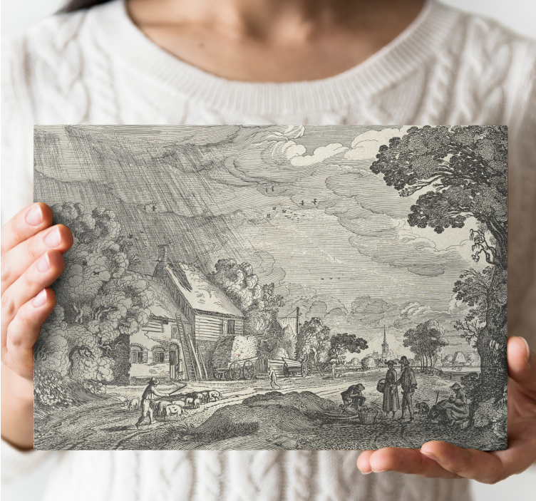 Tableau paysages scène rurale sérénité - TenStickers