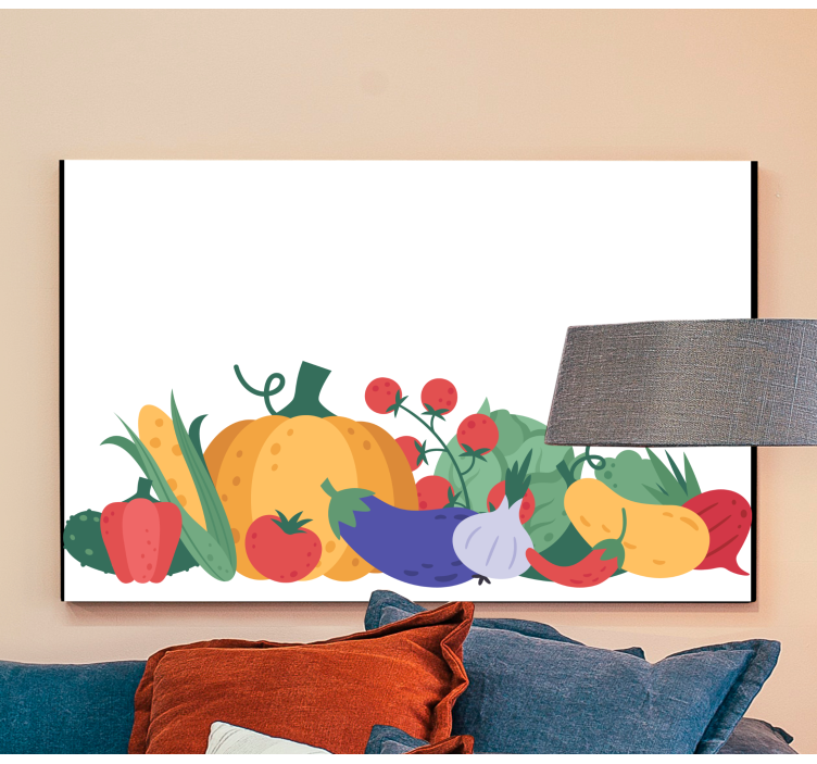 Tableau Légumes et fruits subtils - TenStickers