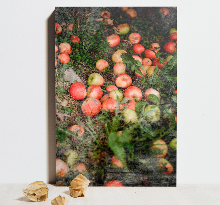 Tableau Pommes tombées avec des verts - TenStickers