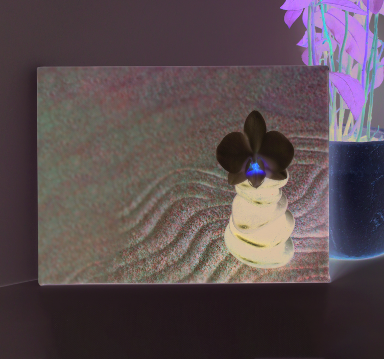 tableau déco salon pierres zen - TenStickers