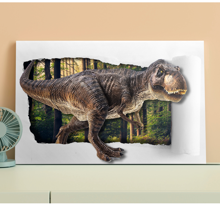 Tableau dinosaure Dinosaure 3d - TenStickers