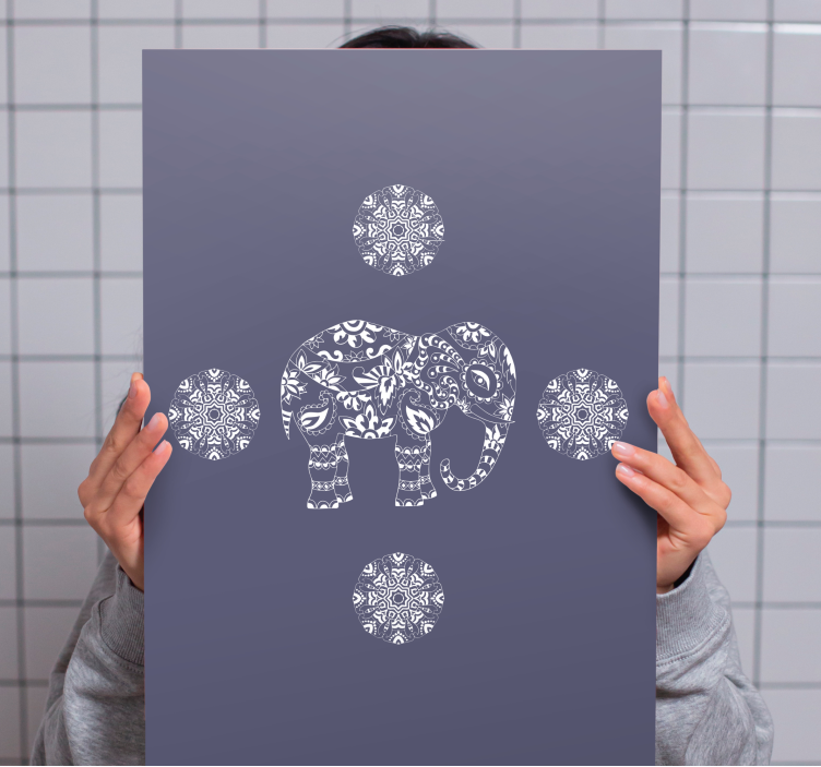 Tableau éléphants motif décoratif éléphant - TenStickers