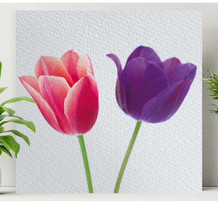 Tableau fleurs et plantes arrangement de tulipes - TenStickers