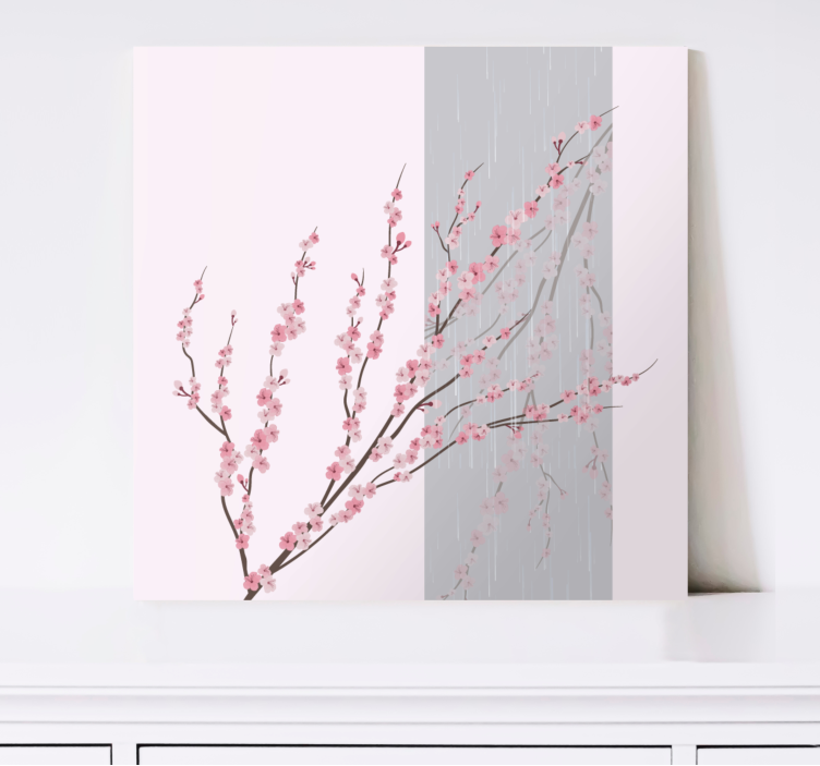 Tableau fleurs et plantes branche de fleurs de cerisier - TenStickers
