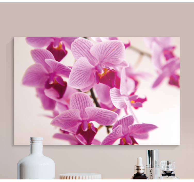 Tableau fleurs et plantes fleurs d'orchidées délicates - TenStickers