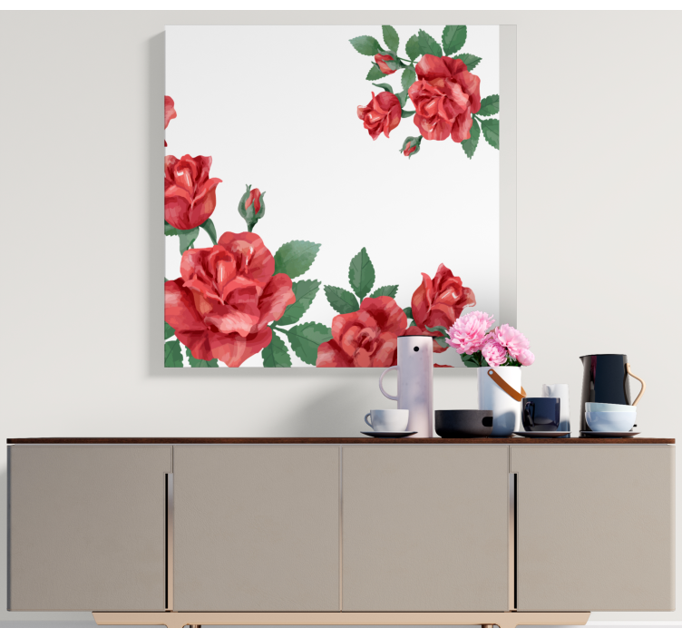 Tableau fleurs et plantes roses en fleurs - TenStickers