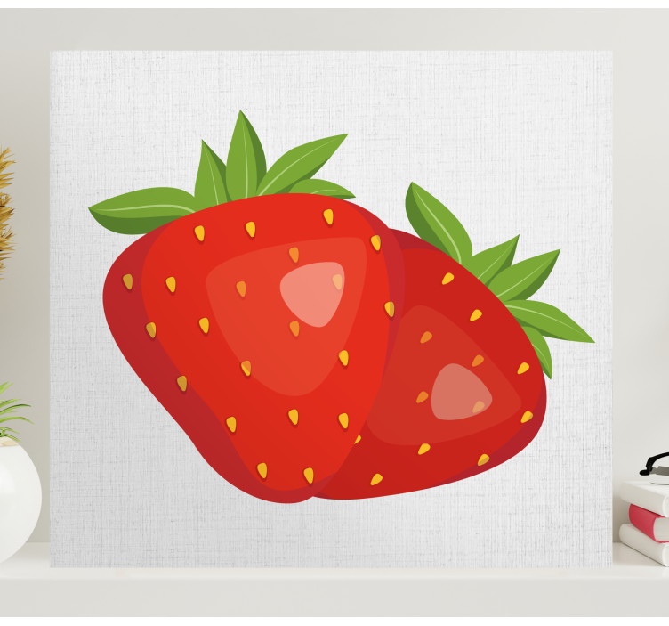 Tableau fruits fraises juteuses - TenStickers