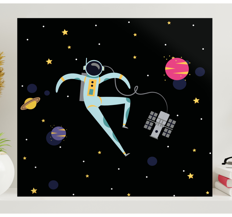 Cadre jeux vidéo astronaute dans l'espace - TenStickers