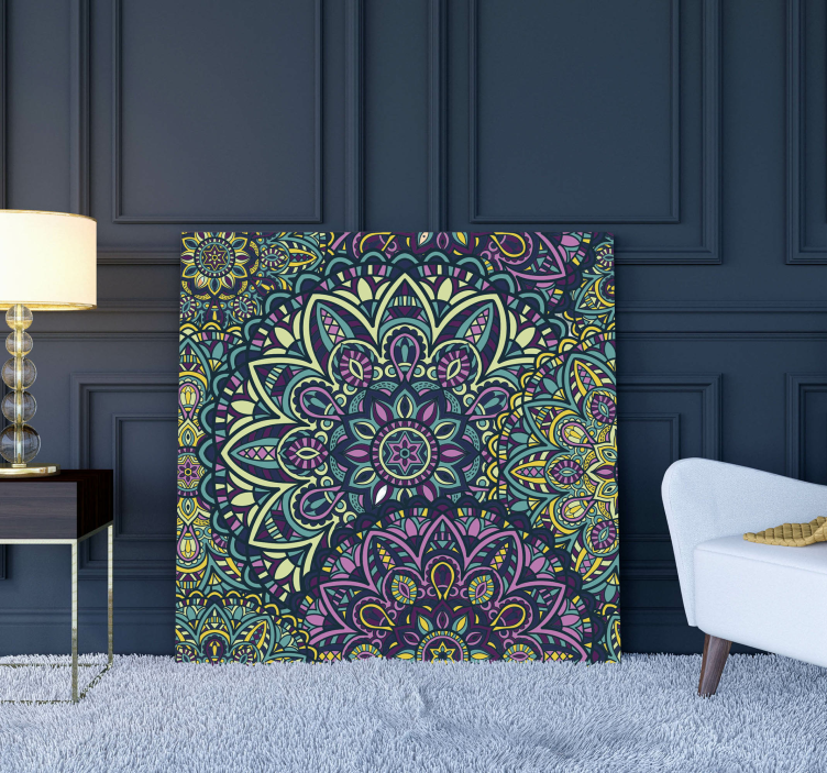 Tableau mandala illustration mandala complexe - TenStickers