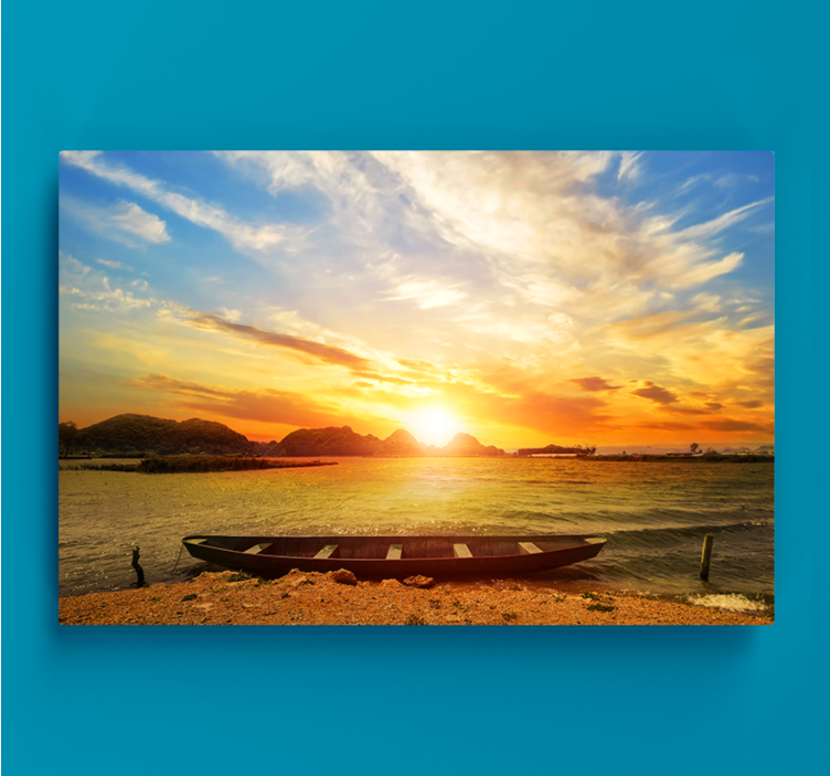 Tableau paysage Couleurs esthétiques orange coucher de soleil - TenStickers