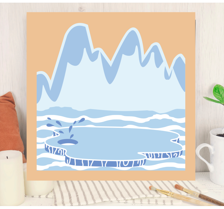 Tableau paysages paysage d'iceberg - TenStickers
