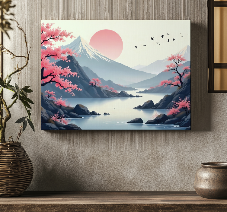 Tableau paysages paysage japonais - TenStickers