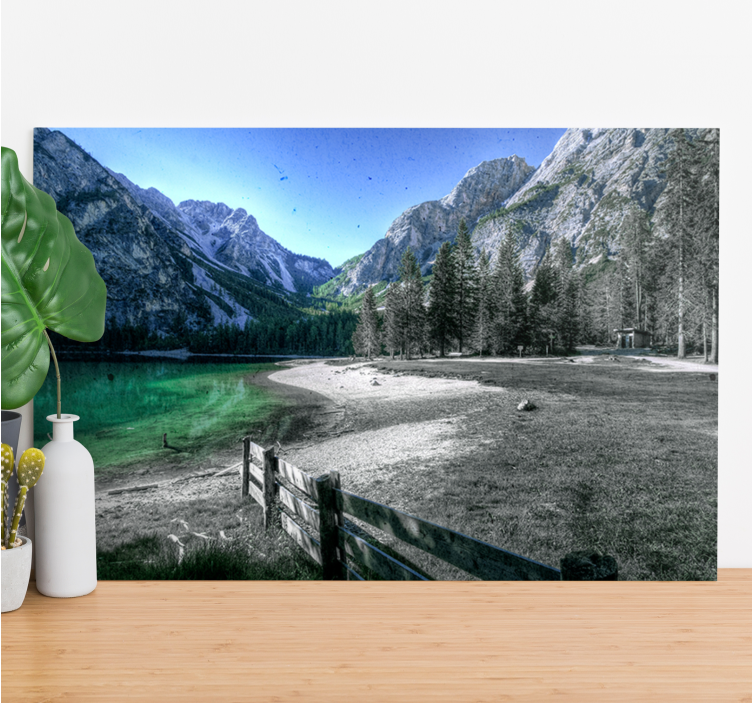 Tableau paysages sérénité du lac de montagne - TenStickers