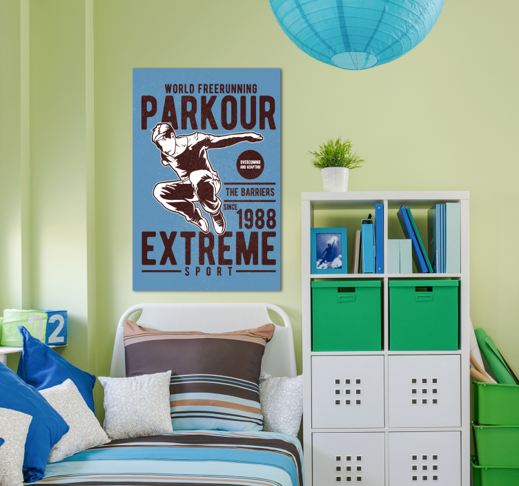 Tableau sports Parkour vintage - TenStickers